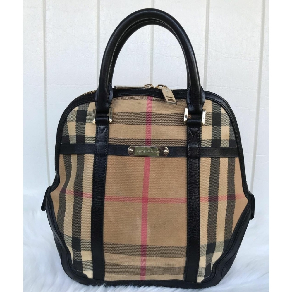 BURBERRY House Check' Bowling Bag - Picture 2 of 16